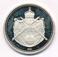 Ausztria DN "Erzsébet és I. Ferenc József, a császári pár" jelzett Ag emlékérem (8,67g/0.9...