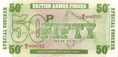 Nagy-Britannia 1950-es, 60-as, 70-es évek katonai bankjegyek 6 klf T:I