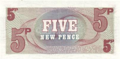 Nagy-Britannia 1950-es, 60-as, 70-es évek katonai bankjegyek 6 klf T:I