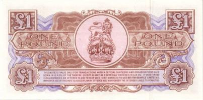 Nagy-Britannia 1950-es, 60-as, 70-es évek katonai bankjegyek 6 klf T:I