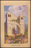 1935 Ahol Jézus járt, kiadja: Szentföld Magyarországi Biztosi Hivatala, 20 db színes képpel illusztr...