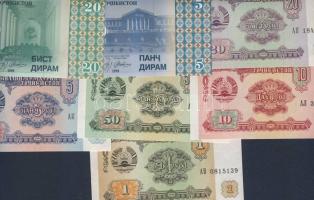 Kazahsztán, Tadzsikisztán, Kirgizisztán, Türkmenisztán, Üzbegisztán összesen 31 klf bankjegy T:I
