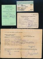 1969-2003 2 db vezetői engedély, vizsgalap, műszaki papír