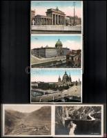 5 db RÉGI képeslapos füzet és leporello / 5 pre-1945 postcard booklets and leporellos (Paris, Berlin...