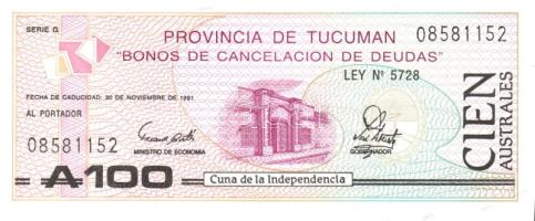 Argentína 13 klf modern bankjegy T:I