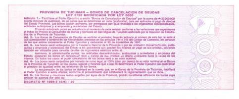 Argentína 13 klf modern bankjegy T:I