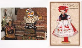 20 db MODERN motívum képeslap: népművészet / 20 modern motive postcards: folk art