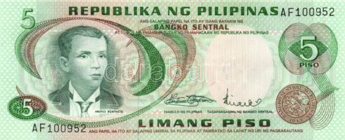 Fülöp-szigetek + Hong Kong 4 klf modern bankjegy T:I