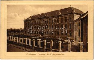1914 Érsekújvár, Nové Zámky; Községi katolikus főgimnázium / school