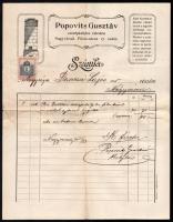 1911 Nagyvárad, 3 db fejléces számla (Ruff Testvérek, Popovits Gusztáv)