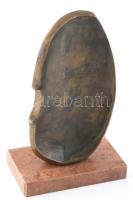 Szabó Gábor (1940- ): Dankó Pista Díj Artisjus. Patinázott, öntött bronz, márványtalpon. Jelzett, m:...