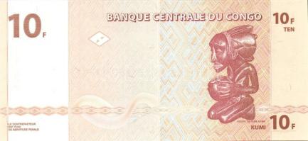 Kongó 1997-2003. 7 klf bankjegy T:I