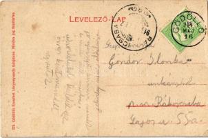 1914 Gödöllő, Keleti oldal, nyugati oldal. Gödöllői Erzsébet könyvnyomda kiadása (EB)