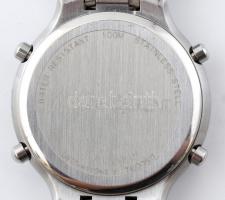 Yves Saint Laurent női quartz karóra, acél szíjjal, működik. d: 32mm