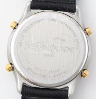Yves Saint Laurent férfi quartz karóra, bőr szíjjal, működik. d: 35mm