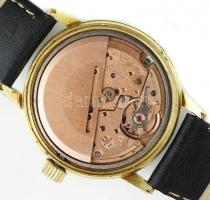 Omega automata férfi karóra, bőr szíjjal, gyönyörű állapotban, datum funkciós, d: 37mm