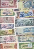 Kambodzsa, Laosz, Vietnam(Észak-, Dél-, Egyesült) 66 klf modern bankjegy T:I,I-, II+(néhány)