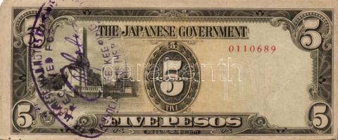 Japán megszállások /Kelet-Ázsia II.vh. 10 klf bankjegy T:I,I-, II(2x)