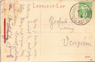 1912 Székelyhíd, Sacueni; Római katolikus templom, Szentes Antal kiadása. W.L. (?) 2258. / church + ...