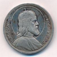 1938. 5P Ag "Szent István" T:2 patina Adamo P8.1