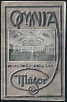 cca 1912 Omnia Mozgóképpalota műsora, reklámokkal, hajtott