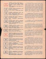 cca 1940 Meinl Gyula háztartási tanácsadó receptek. 4 p szakadozott