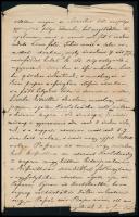 1871 K.k. Militär Badehaus in Carlsbad fejléces levélpapírjára írt személyes hangvételű levél, szaka...