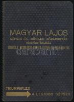 1939 Magyar Lajos gépszíj és műszaki bőrárugyár rt. reklámos naptár. Bakelit borítóval beleírt naplóval