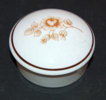 Dekoratív hollóházi porcelán bonbonier Csepel művek reklámmal