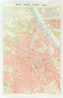 cca 1960 Bécs Ibusz ismertető + későbbi térkép