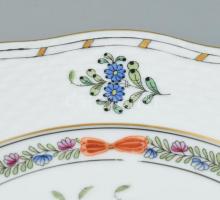 Herendi Fleur des indes vertes mintás süteményes tányér. Kézzel festett, kopásnyomokkal, hibátlan. j...