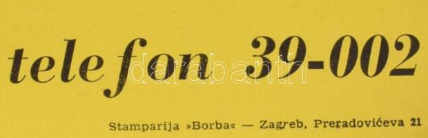 MOTO-TRKE Speedway plakát, szakadással, 72×48 cm