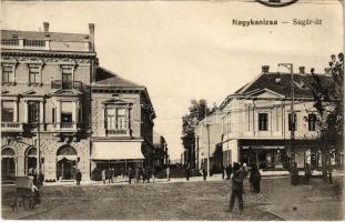 1925 Nagykanizsa, Sugárút, üzletek. Ifj. Wajdits József kiadása (EB)