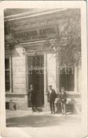 1927 Budapest X. Kőbánya, Moschina Antal úri szabó üzlete. Liget u. 26. photo (fa)