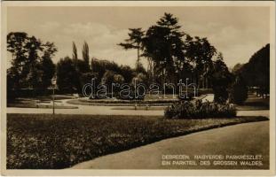 Debrecen, Nagyerdei park. Springer kiadása