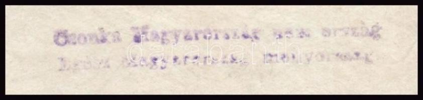 1920 Győri alispán által kiadott vadászati, vadmérgezési engedély részletezve a gyógyszertárból kiut...