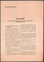 cca 1943 Ismertetés a Honvédelmi Munkaszervezet Ho. Mu. Sz. feladatáról és működési köréről. 6 p + á...