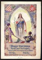 1929 Magyar ifjak fohásza Szent Imre herceghez dal kottája, irredenta díszes előlappal