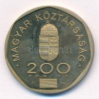 2000. 200Ft Cu-Ni-Zn "2000. évforduló / Rodin: a Gondolkodó, a Naprendszer" T:1 (eredetile...