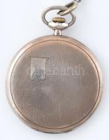 Ezüst (Ag) IWC (International Watch Company) gilosált óratok, monogrammozaható d: 50mm, héber, fehér...