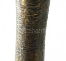 Váza, kalapált rép, kopott, jelzés nélkül, m:46cm