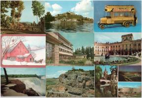 250-300 db modern képeslap, magyar és külföldi városképek, motívumok