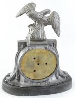 Barométer sas figurás art deco fém házban 18x12 cm