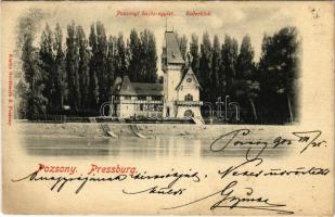 1902 Pozsony, Pressburg, Bratislava; Hajós egylet / Ruderklub / rowing club (EK)