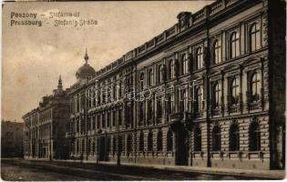 1907 Pozsony, Pressburg, Bratislava; Steánia út / Strasse / street