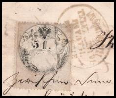 1867 Moson megye, házassági szerződés 5 fl okmánybélyeggel, szárazpecséttel