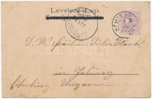 1899 (Vorläufer) Nagyszentmihály, Nagy-Német-Szentmihály, Großpetersdorf; Röm. kath. Kirche, Bahnhof...