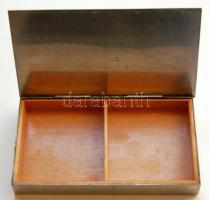 XX. század közepén készült fém asztali cigarettásdoboz (18x10 cm)