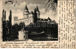 1905 Bajmóc, Bojnice; Gróf Pálffy várkastély. Gubits B. / Schloss / Bojnicky hrad / castle (EK)