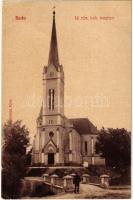 1908 Ruttka, Vrútky; Új római katolikus templom. Felvidéki Magyarság nyomda kiadása (W.L. ?) 435. / church (EK)